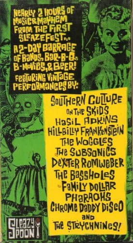 Sleazefest! VHS back cover art, Devlin Thompson